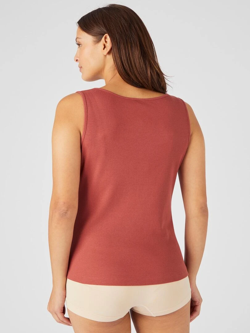 Débardeur en coton pima   Damart   Orange