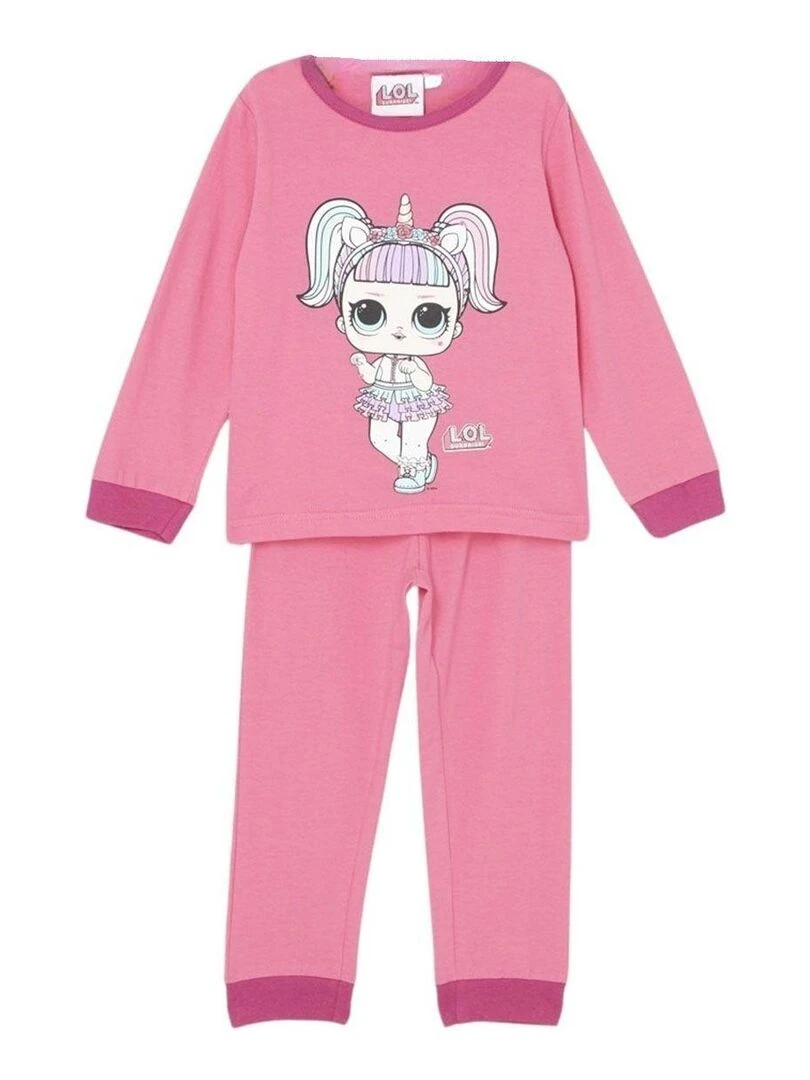 Lol Surprise Pyjama fille imprimé Lol Surprise en coton Rose
