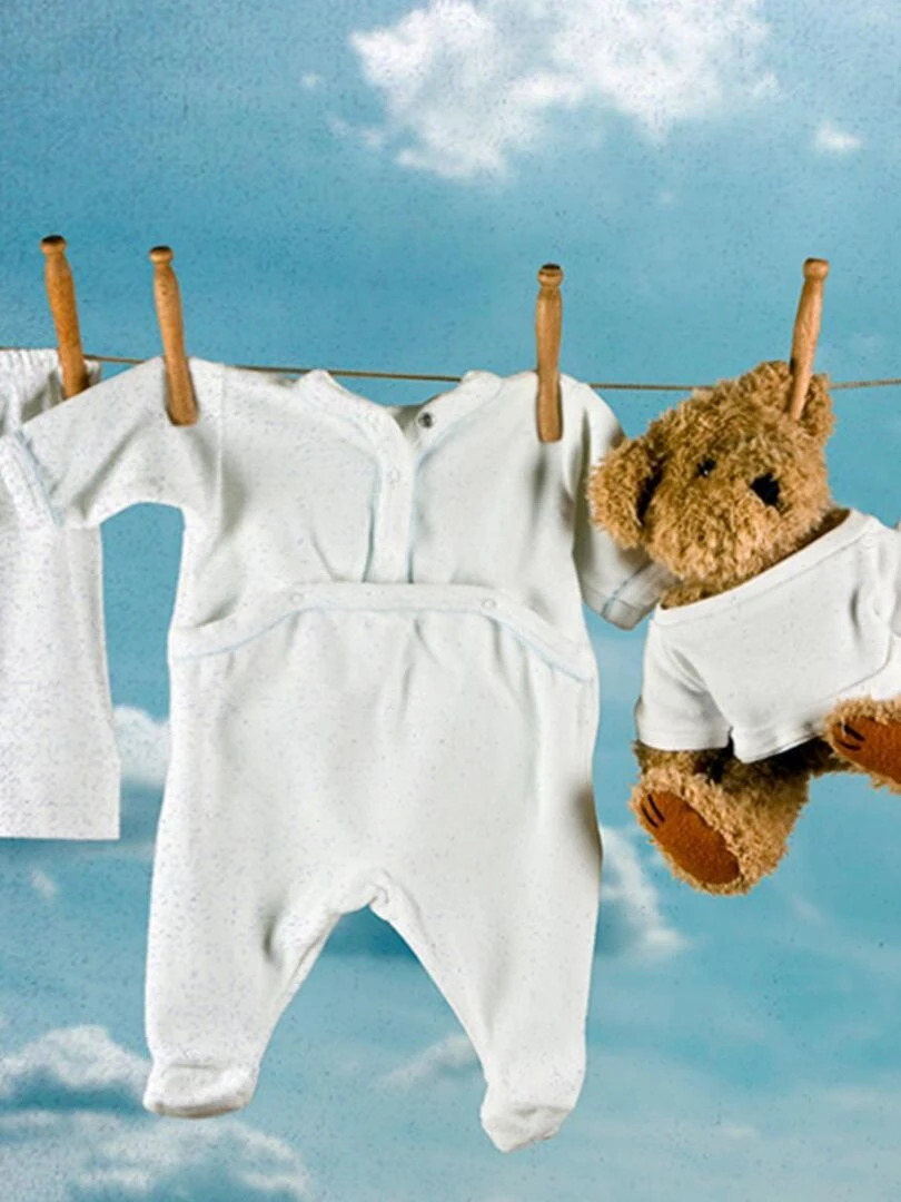 Tapis enfant ULTRA DOUX MON LINGE en polyester doux et soyeux   Blanc
