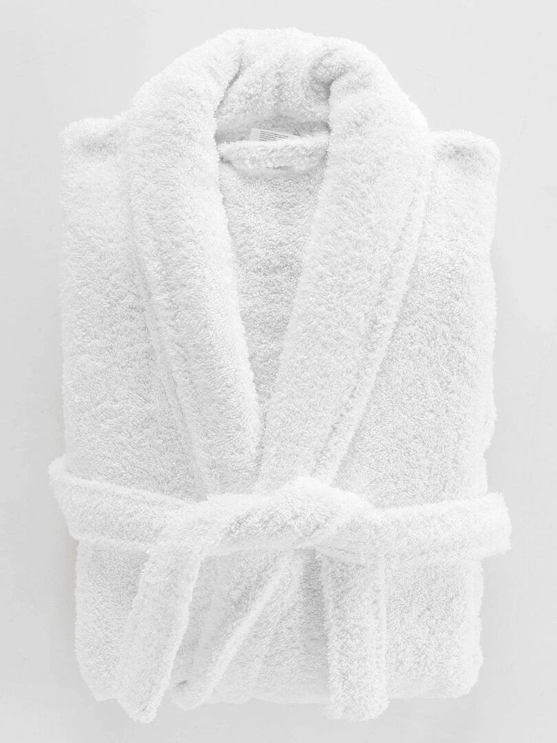 Peignoir Col Chale Collection Tendre bain Blanc