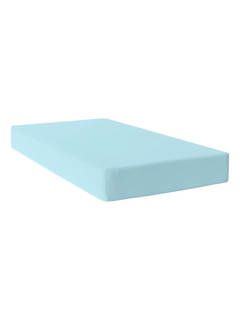 Drap housse Basic "Happyfriday" Bleu