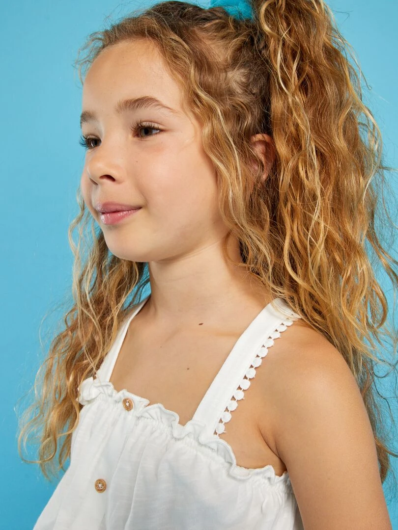 Débardeur rayé   blanc