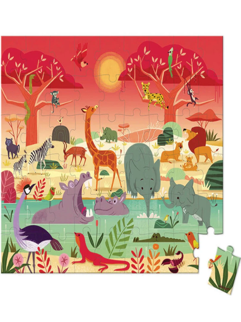 Puzzle La Réserve Animalière (54 Pièces) N/A