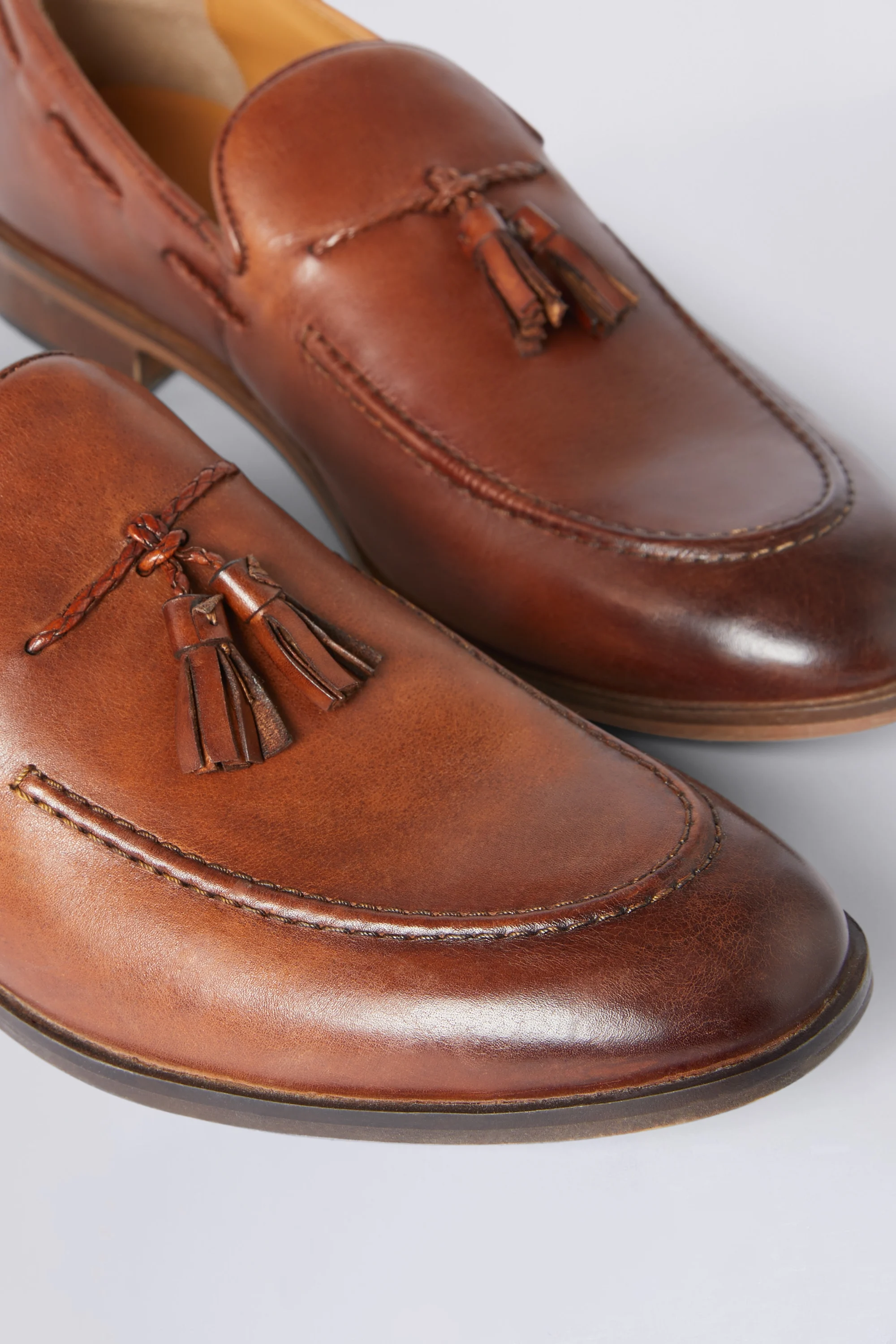 Highgate Brown Tassel Loafers   Buy Online at Moss