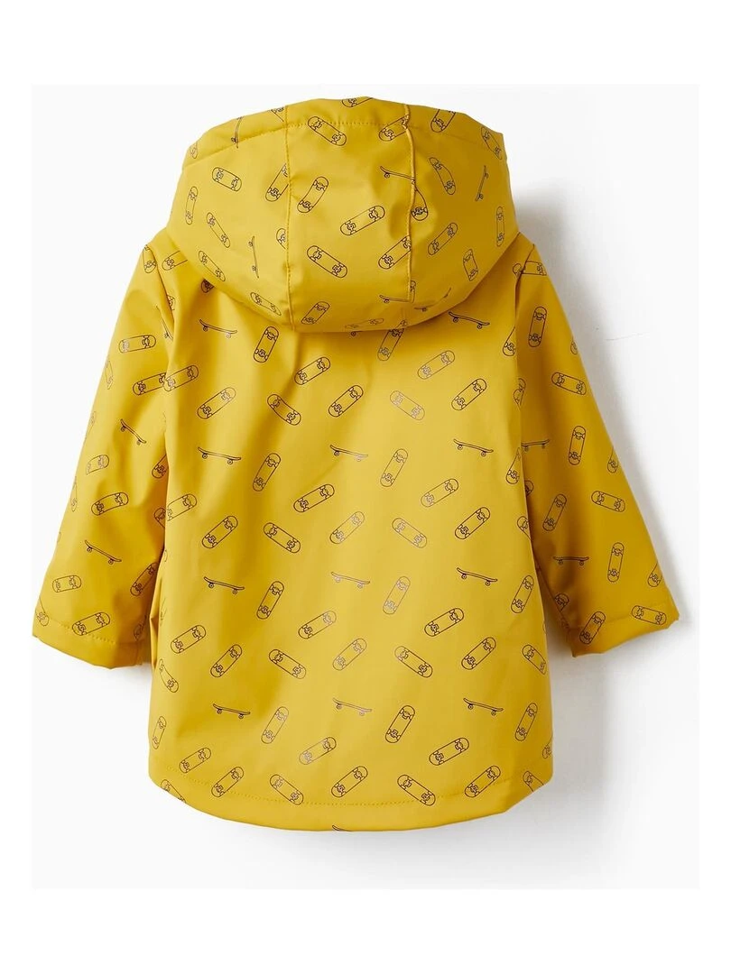 Parka en caoutchouc avec fourrure pour bébé garçon 'Skater'  Skater's’ Dictionary   Jaune foncé