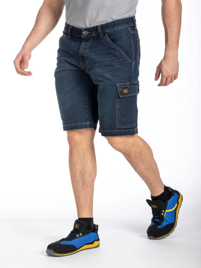 Bermuda coupe charpentier denim stretch DENIM 'Rica Lewis' Bleu