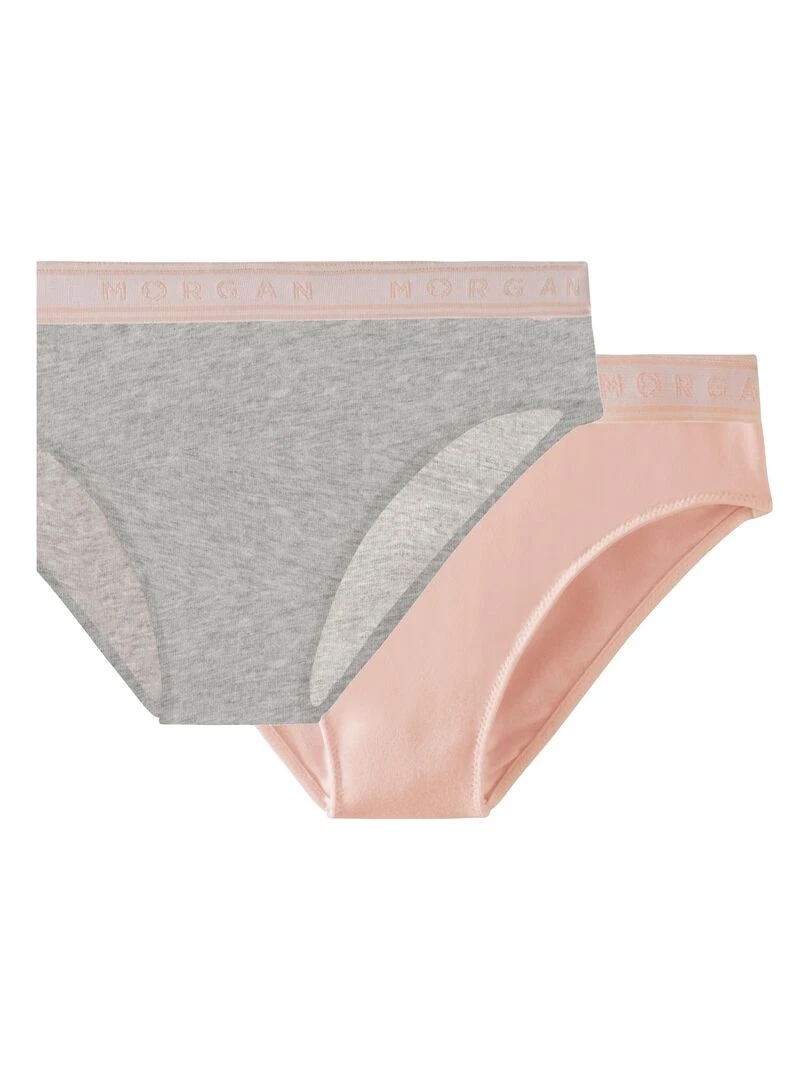 Lot de 2 slips INES Morgan Junior Rose