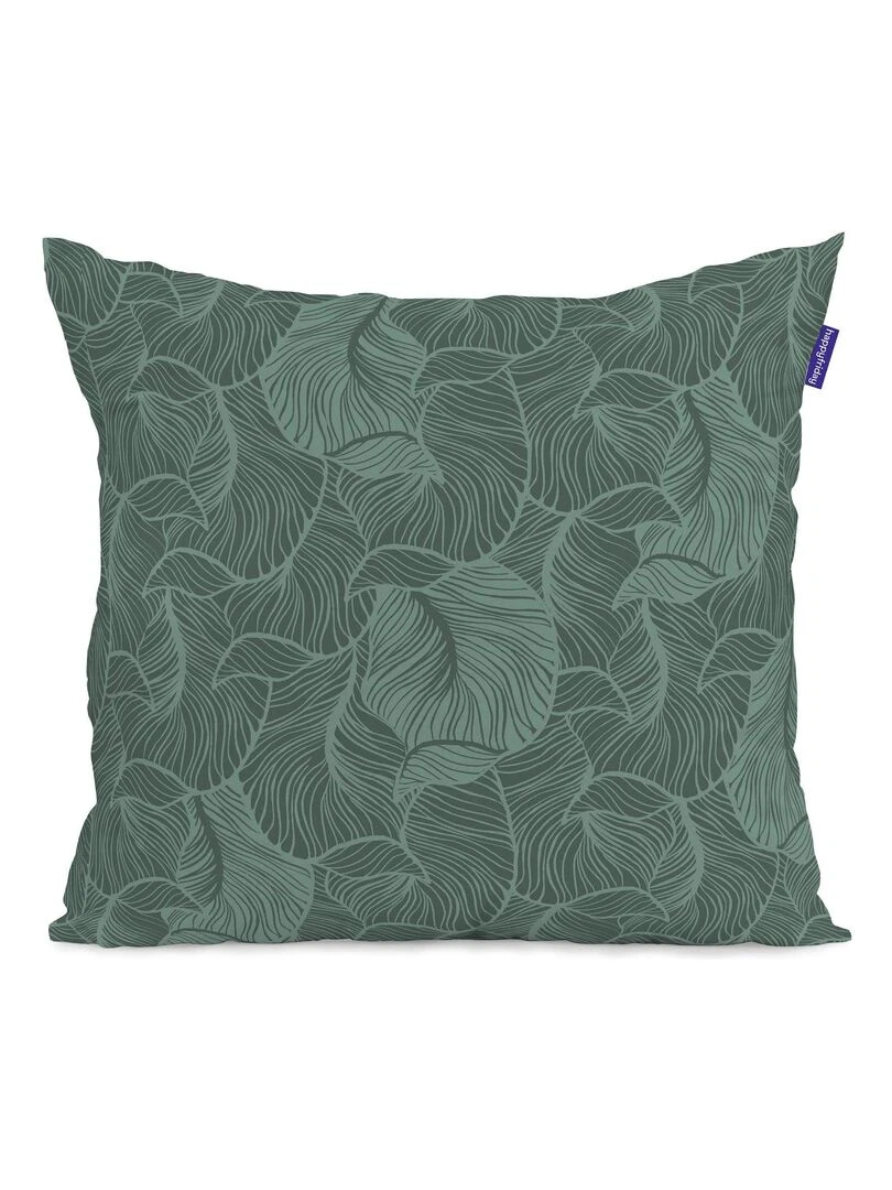 Housse de coussin Blooming "Happyfriday" Blanc