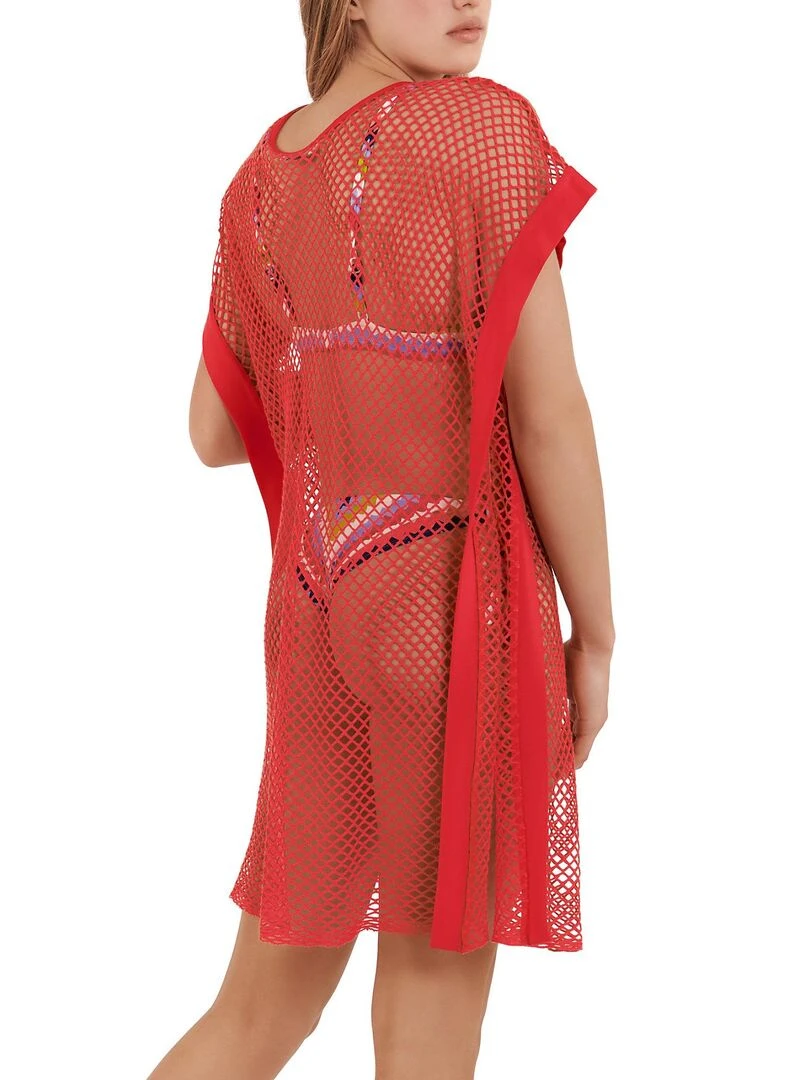 Tunique de plage Ibiza Orange corail