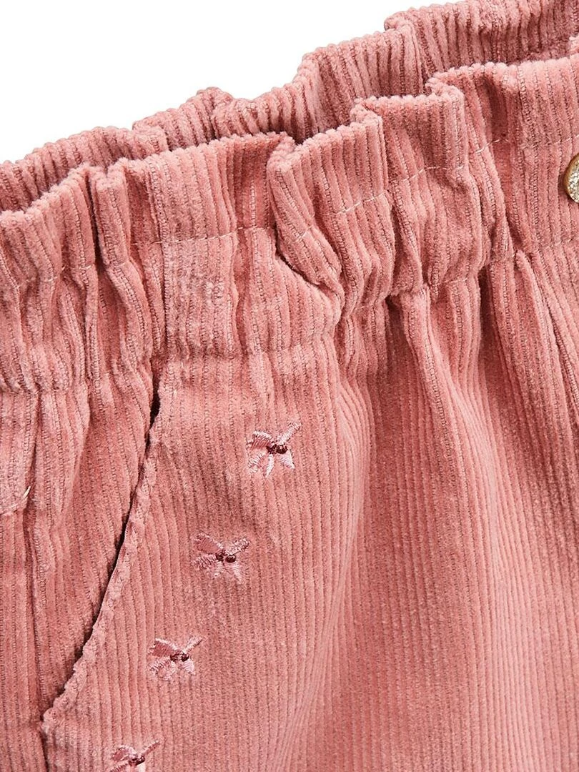 Short bébé en velours côtelé Rosa   Rose