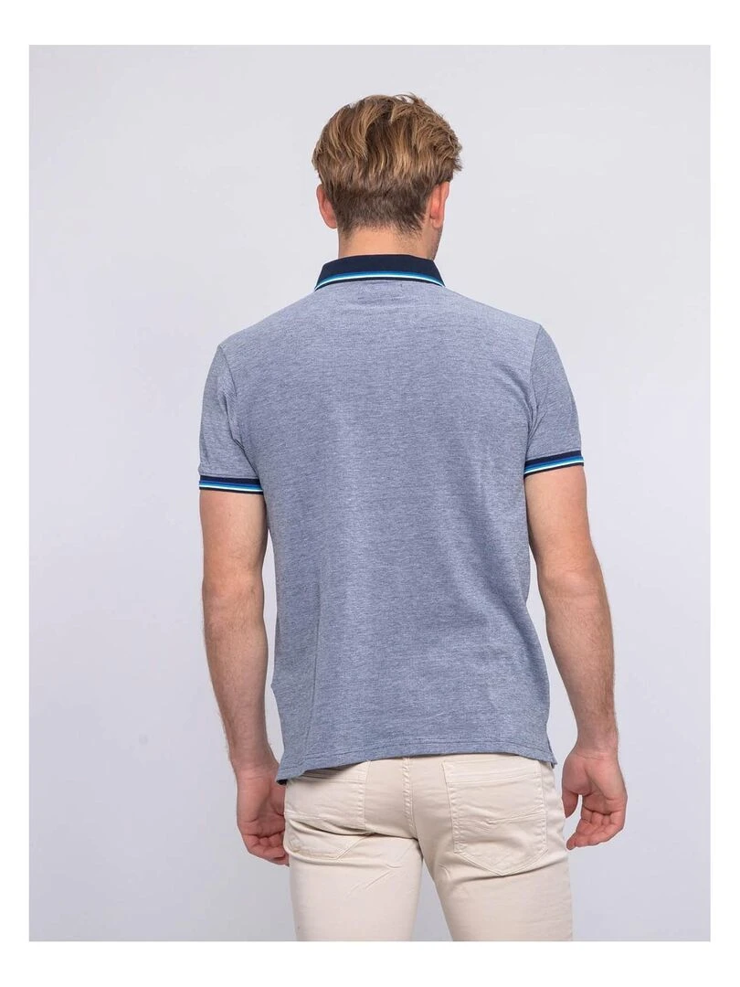 Polo pur coton PIONO Bleu marine