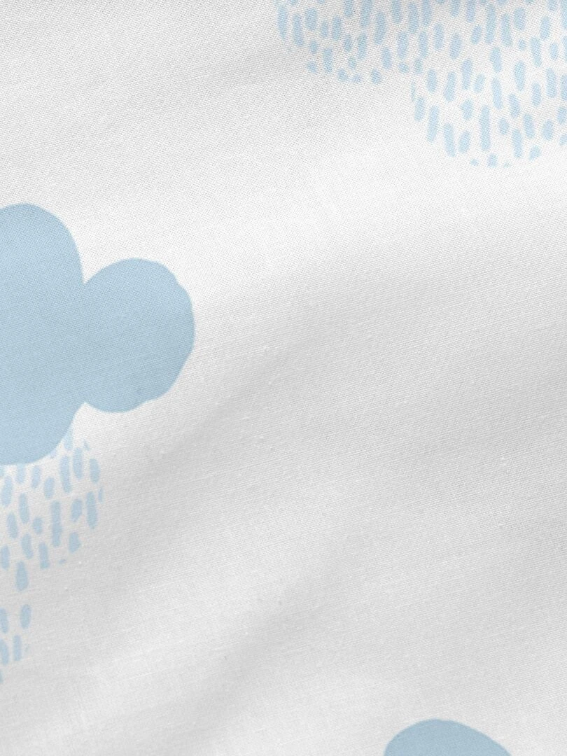 Drap housse Clouds "Happyfriday"   Bleu