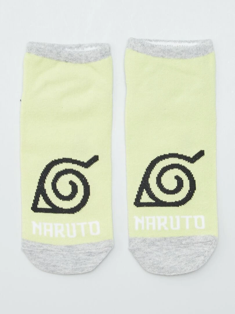 Chaussettes 'Naruto'   Lot de 3   Gris
