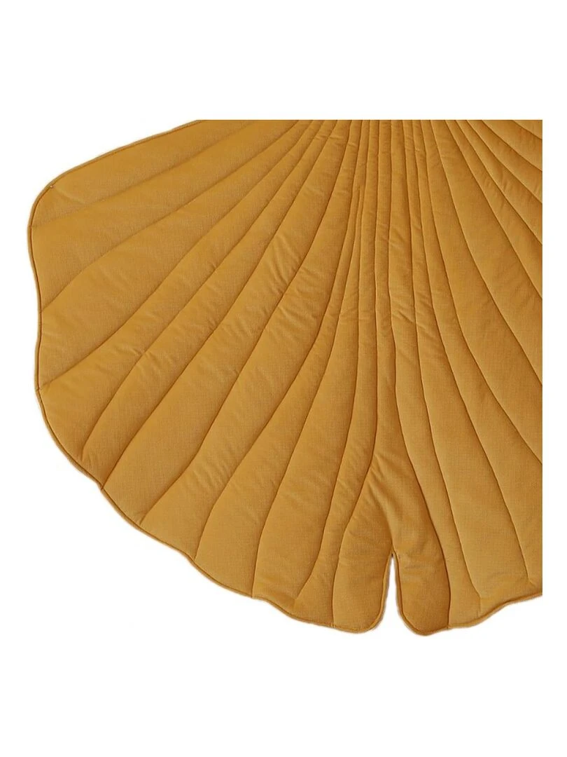 Tapis d'éveil feuille de Ginkgo velours   Jaune foncé