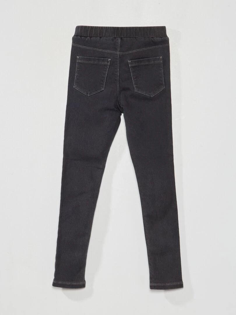 Jegging avec taille élastiquée Noir clair