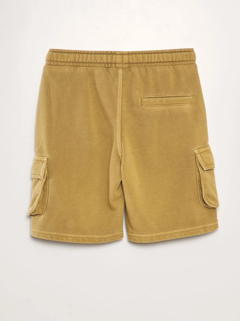 Bermuda avec poches sur les côtés   Moutarde