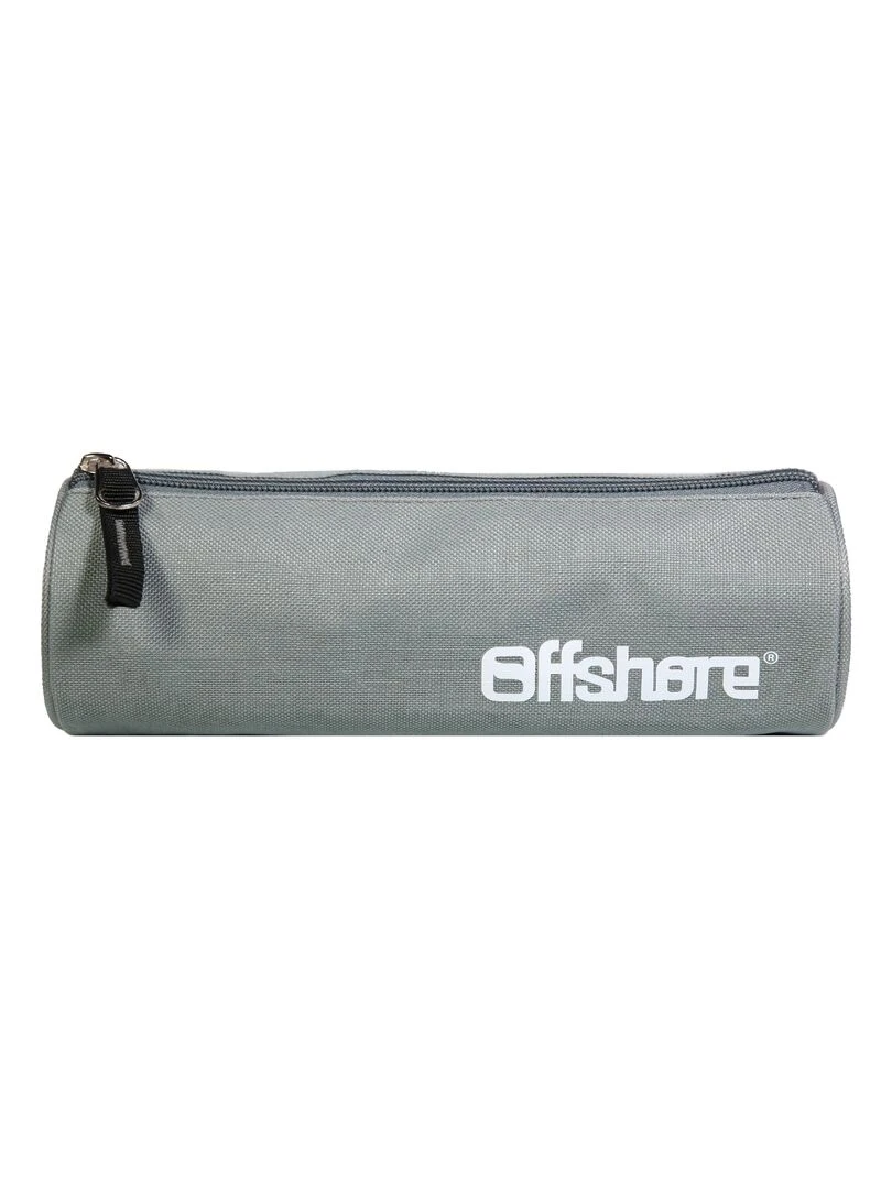 BAGTROTTER Trousse scolaire ronde Offshore Grise Gris