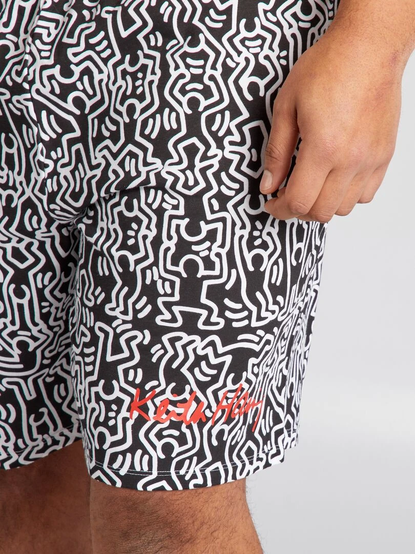 Ensemble de pyjama 'Keith Haring'   2 pièces   Corail
