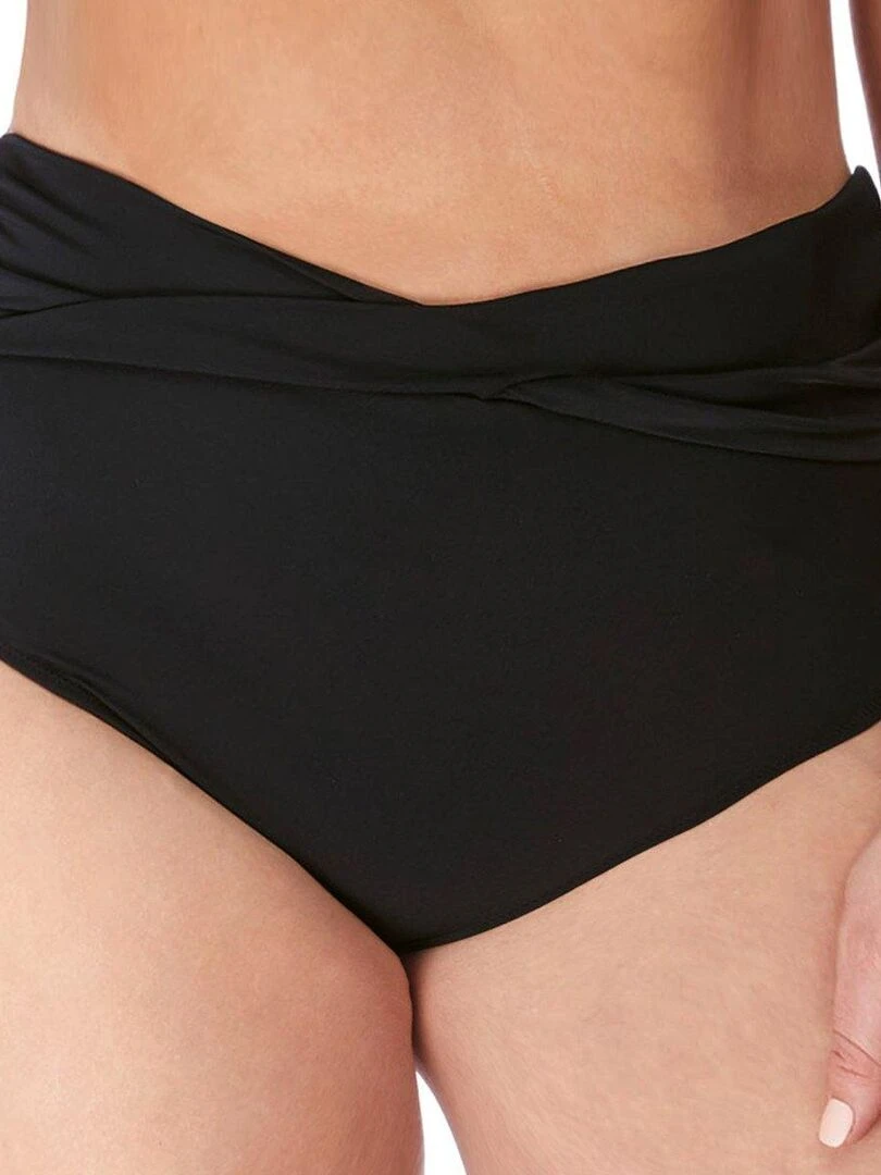 Bas de maillot de bain twisté Magnetic Noir