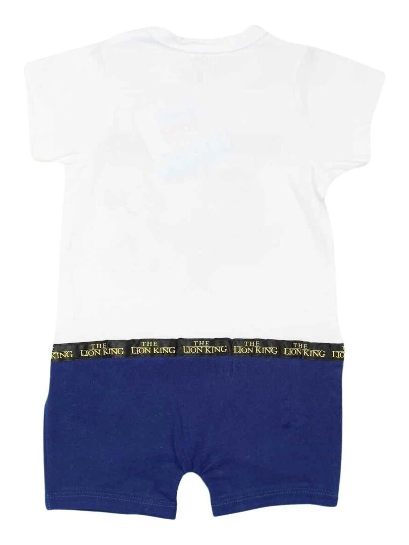 Disney Combishort bébé garçon imprimé Le Roi Lion en coton Bleu