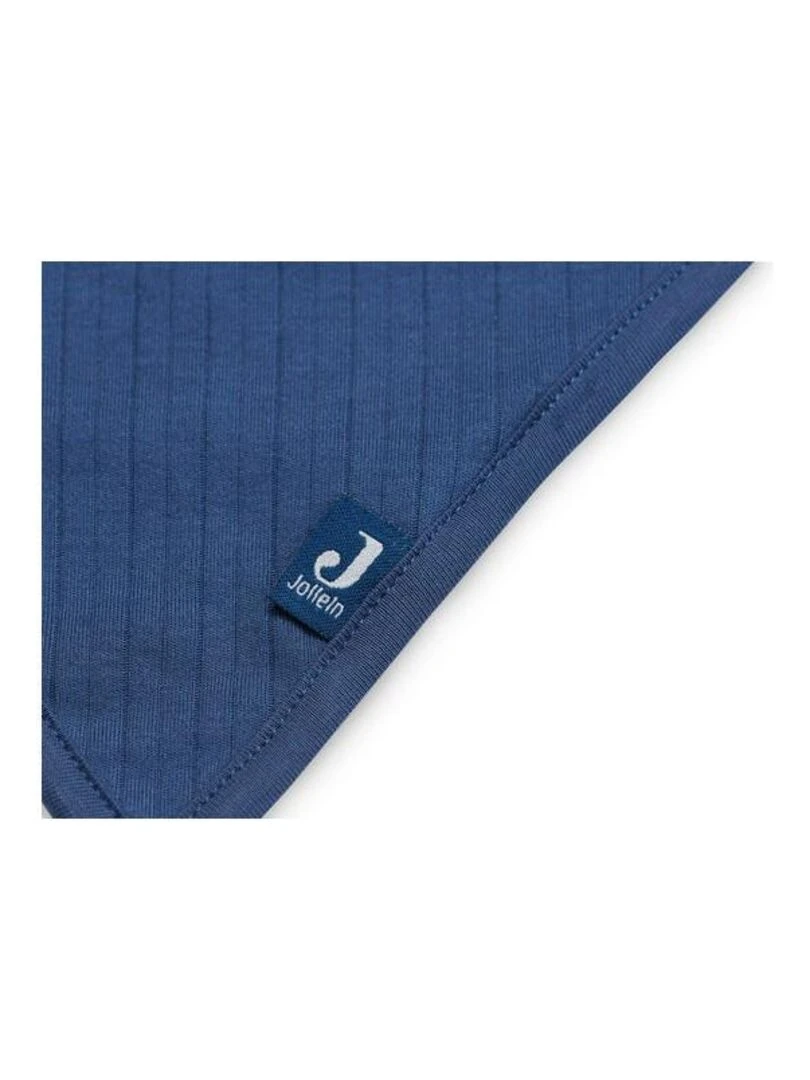 Bavoir Bandana Basic Stripe Jeans Bleu (2pcs)   Jollein   Bleu