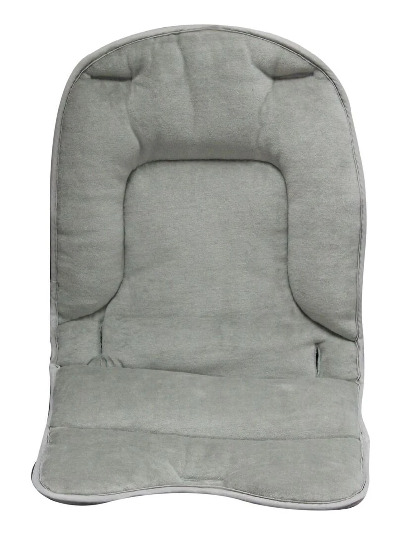 Lot de 2 coussins de confort pour chaise haute bébé enfant gamme Ptit Monsieur Bébé Gris souris