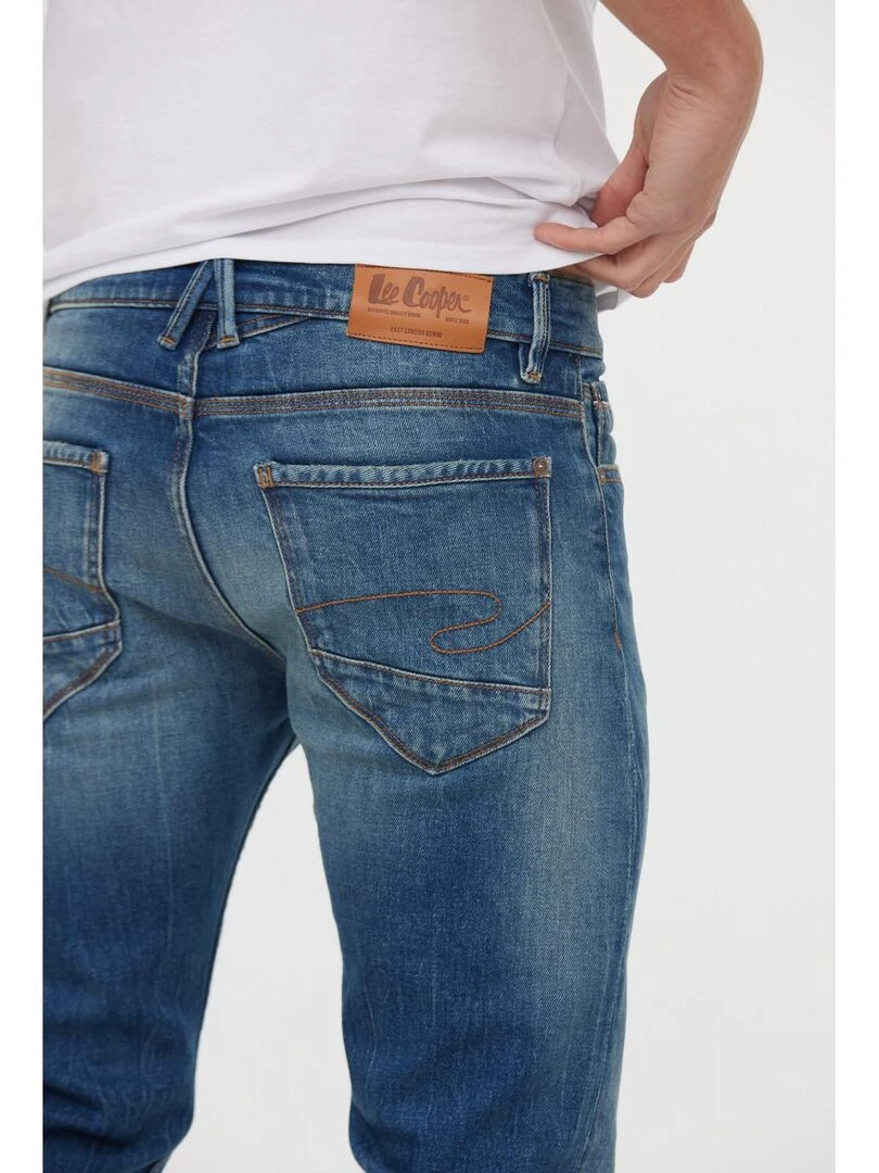 Lee Cooper   Pantalon coton straight JEEP   Bleu