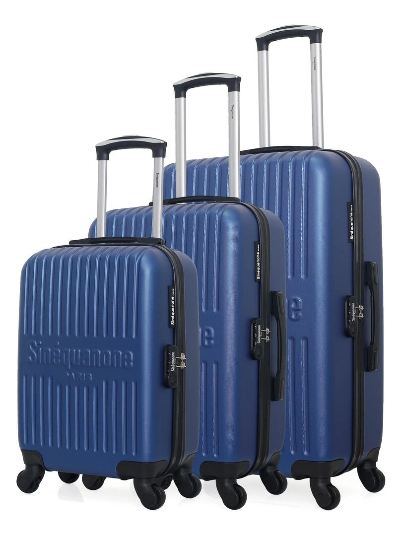 Set de 3 Valises Rigides 3 EOS A Bleu marine