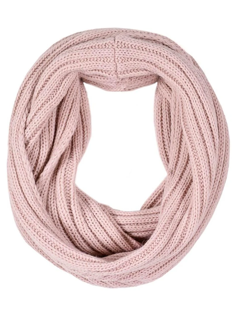Ensemble Snood Bonnet Optima   Made in UE   Rose