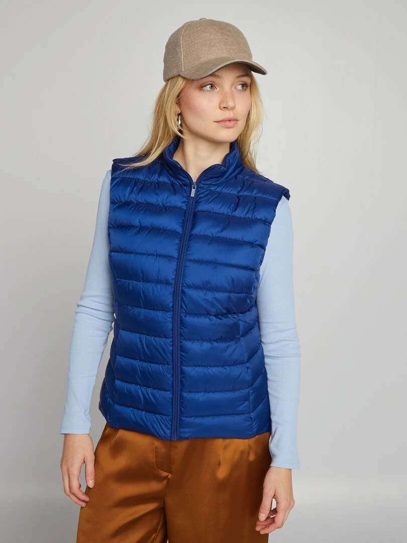 Doudoune sans manches   Bleu
