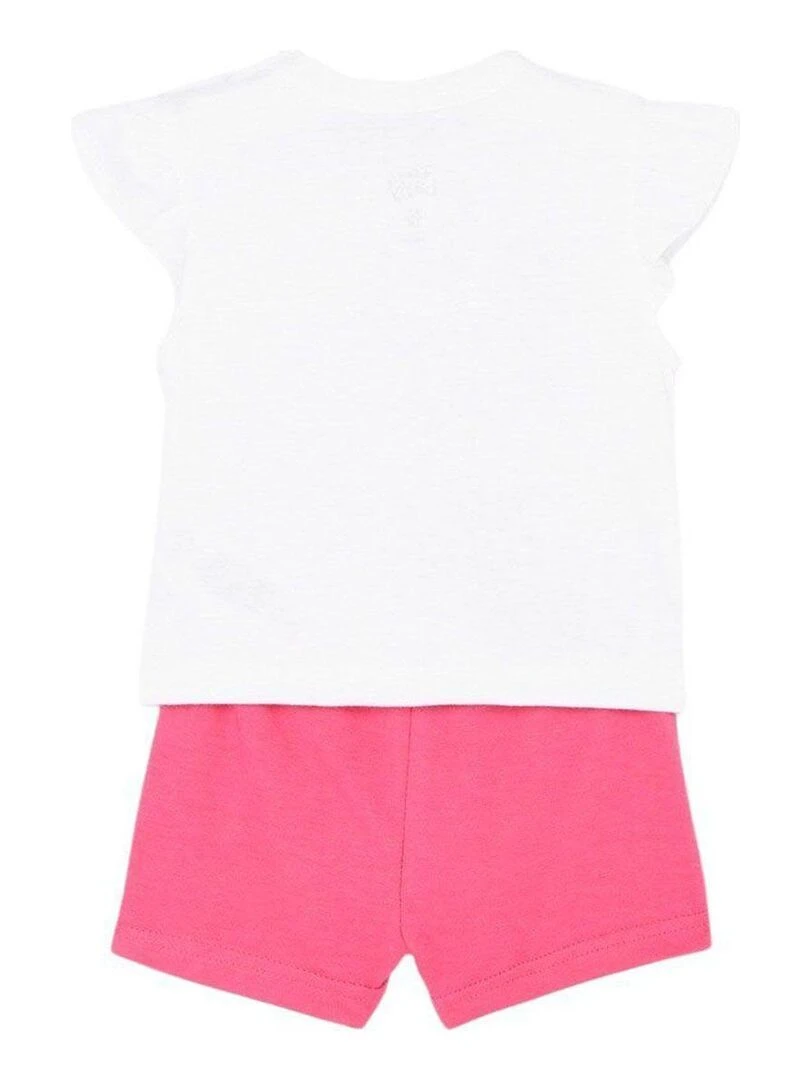 Disney Ensemble T shirt short bébé fille Imprimé Minnie Blanc