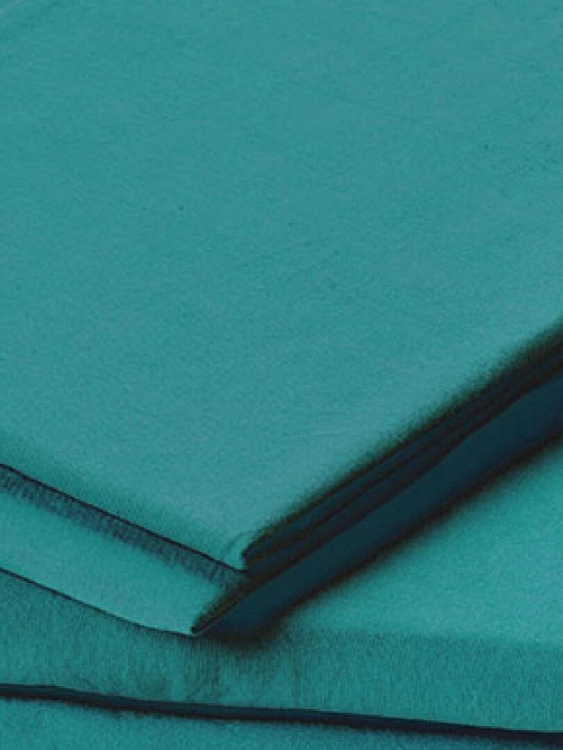 Taie d'oreiller en coton lavé   Bleu canard