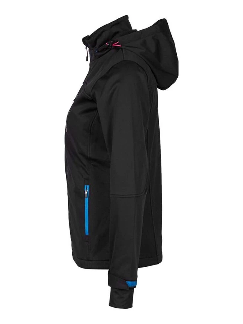 Blouson softshell femme ANNE   PEAK MOUNTAIN   Noir Bleu