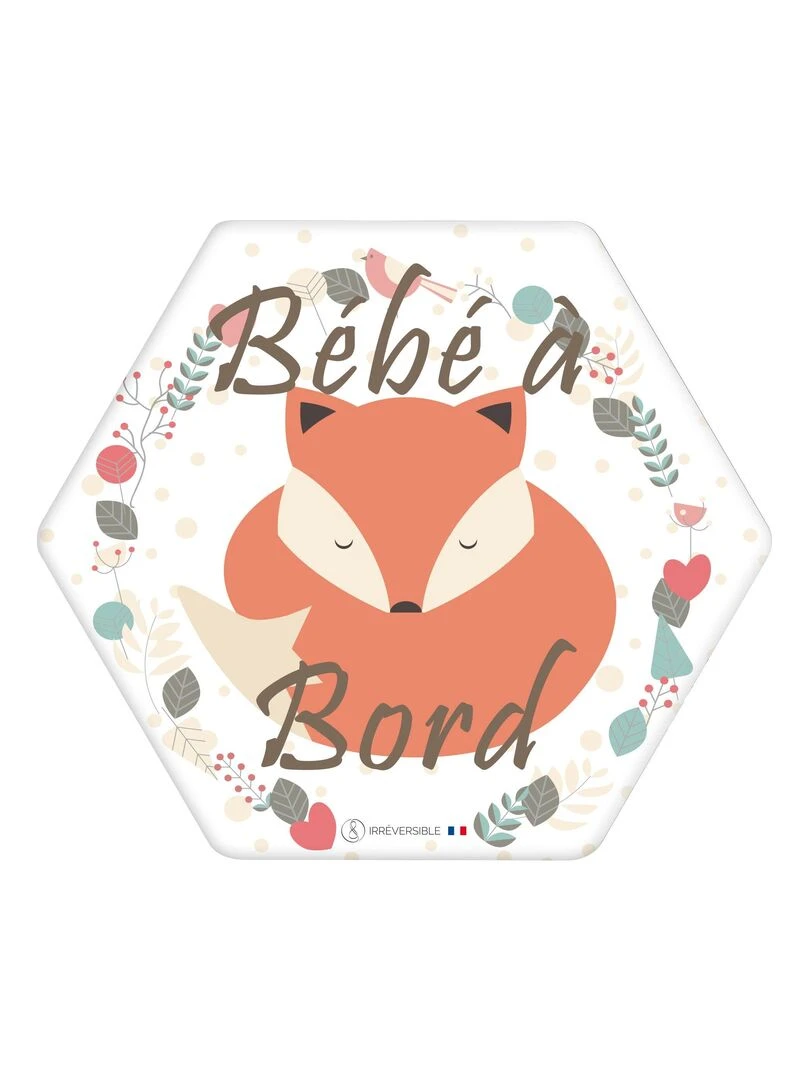 Adhésif / Autocollant bébé à bord Renard N/A