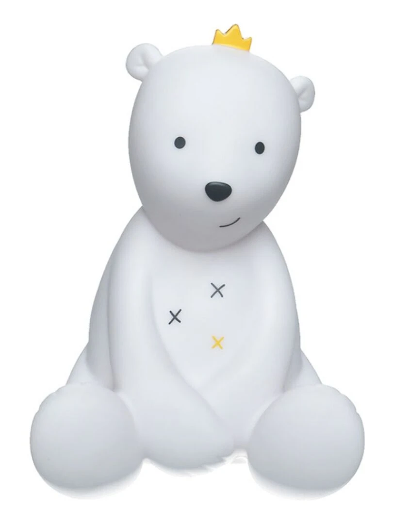 Veilleuse Led Ours Sam (19 Cm) Blanc