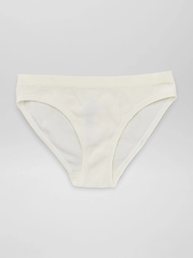 Lot de 2 culottes en maille côtelée 'Envie de lingerie'   marine/blanc