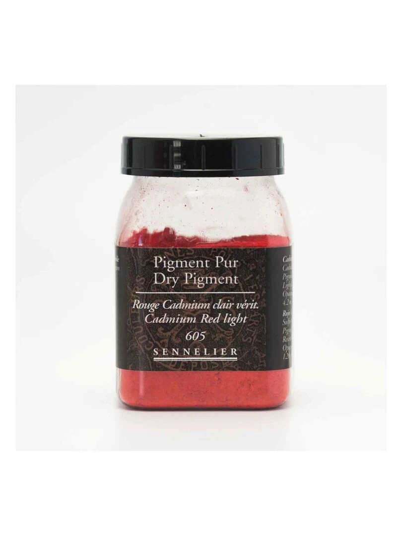 Pigment pour création de peinture   pot 120 g   Rouge de Cadmium clair véritable   N/A