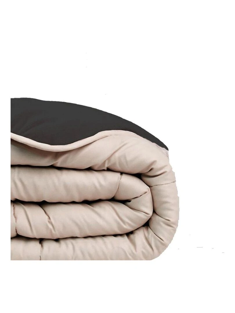 Couette bi matière très chaude 220x240 cm Today dune fusain   Beige