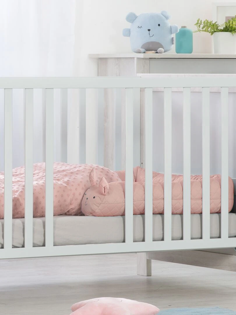 ROBA Serpent de Lit Bébé "roba Style"   170 cm   Avec Visage De Lapin   Rose   Rose