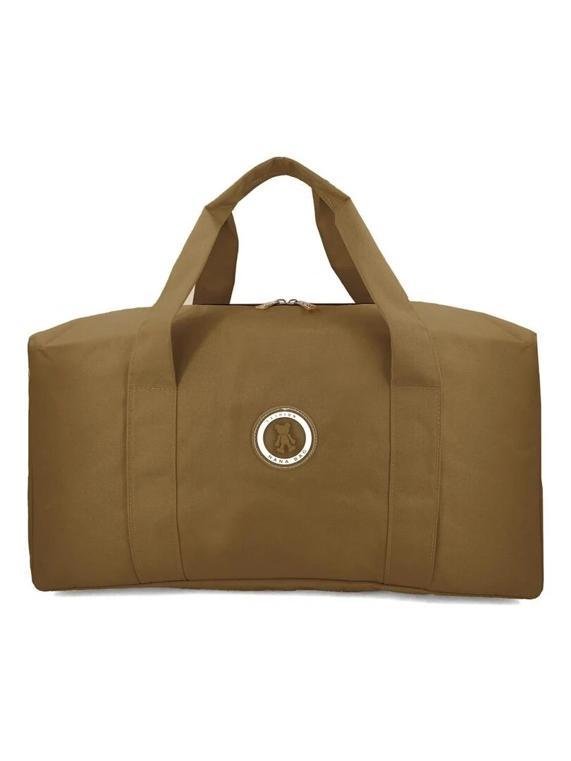 Sac de voyage week end 30L polyester sans roulettes Marron