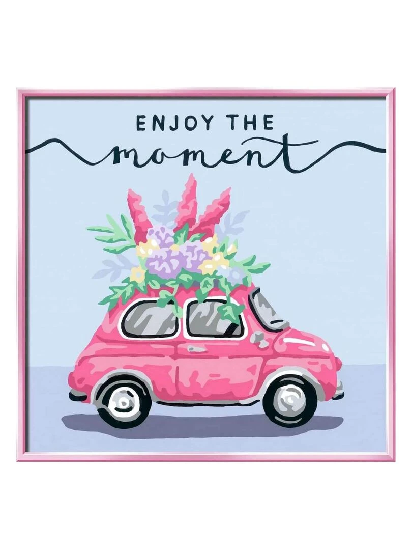 CreArt Peinture au numéro : Carré   Enjoy the moment   N/A