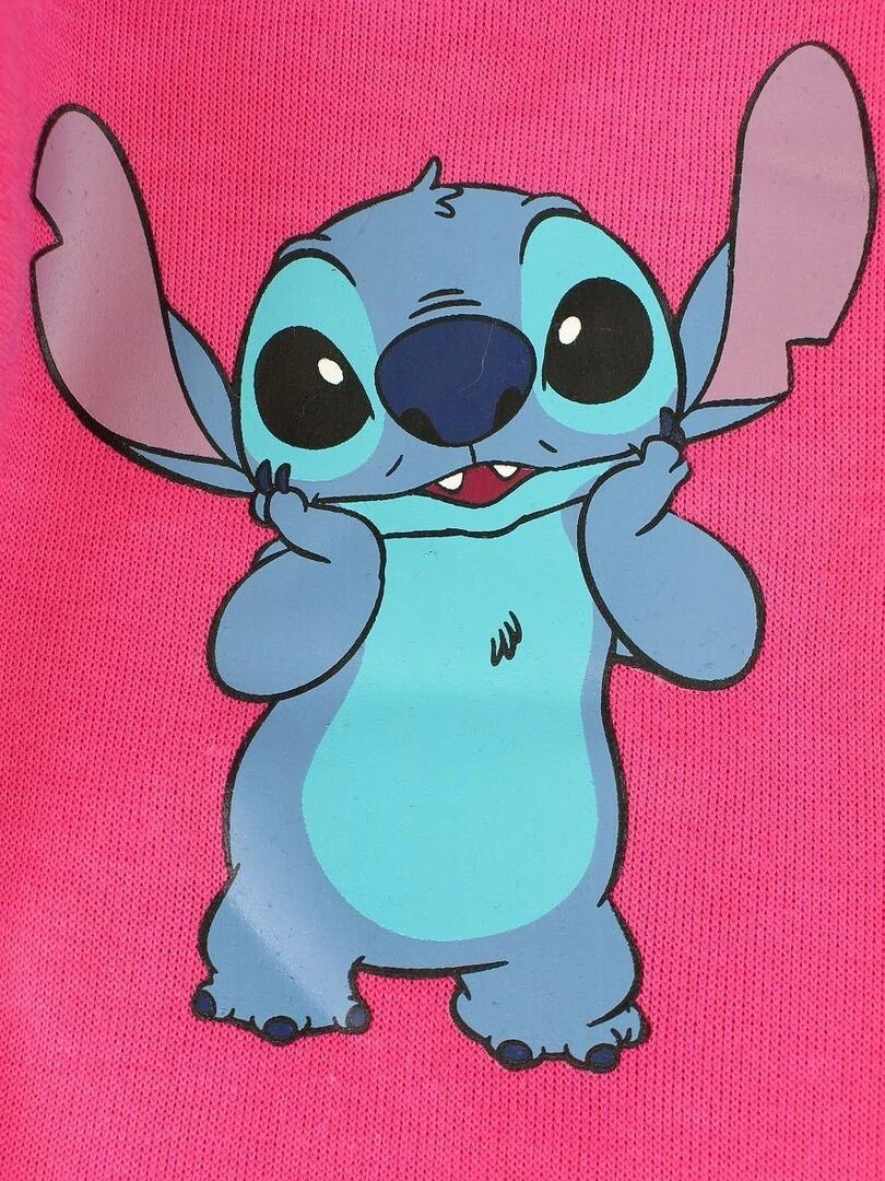 Disney   Pantalon De Jogging fille imprimé Lilo Et Stitch   Rose fushia