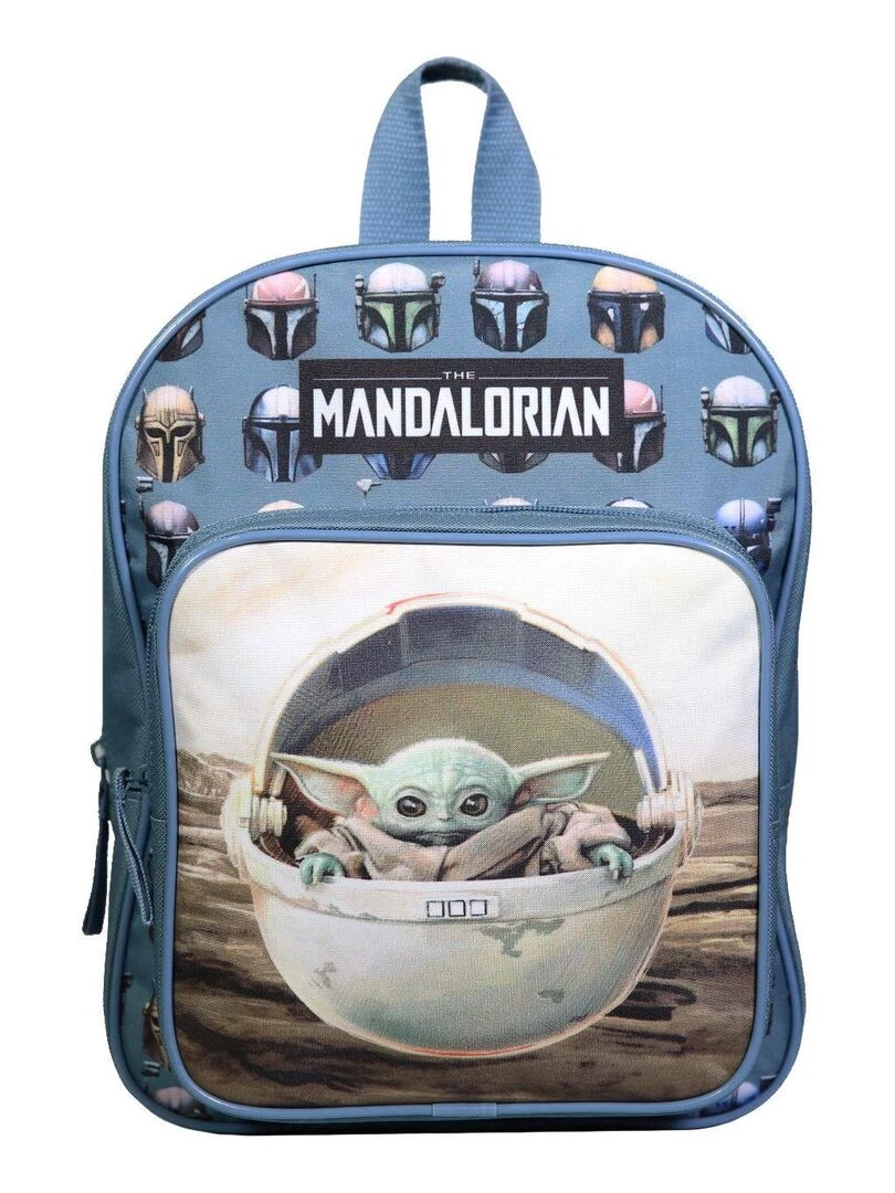 Sac à dos 31 cm avec poche Baby Yoda Star Wars / The Mandalorian Bleu et Beige Bagtrotter Bleu