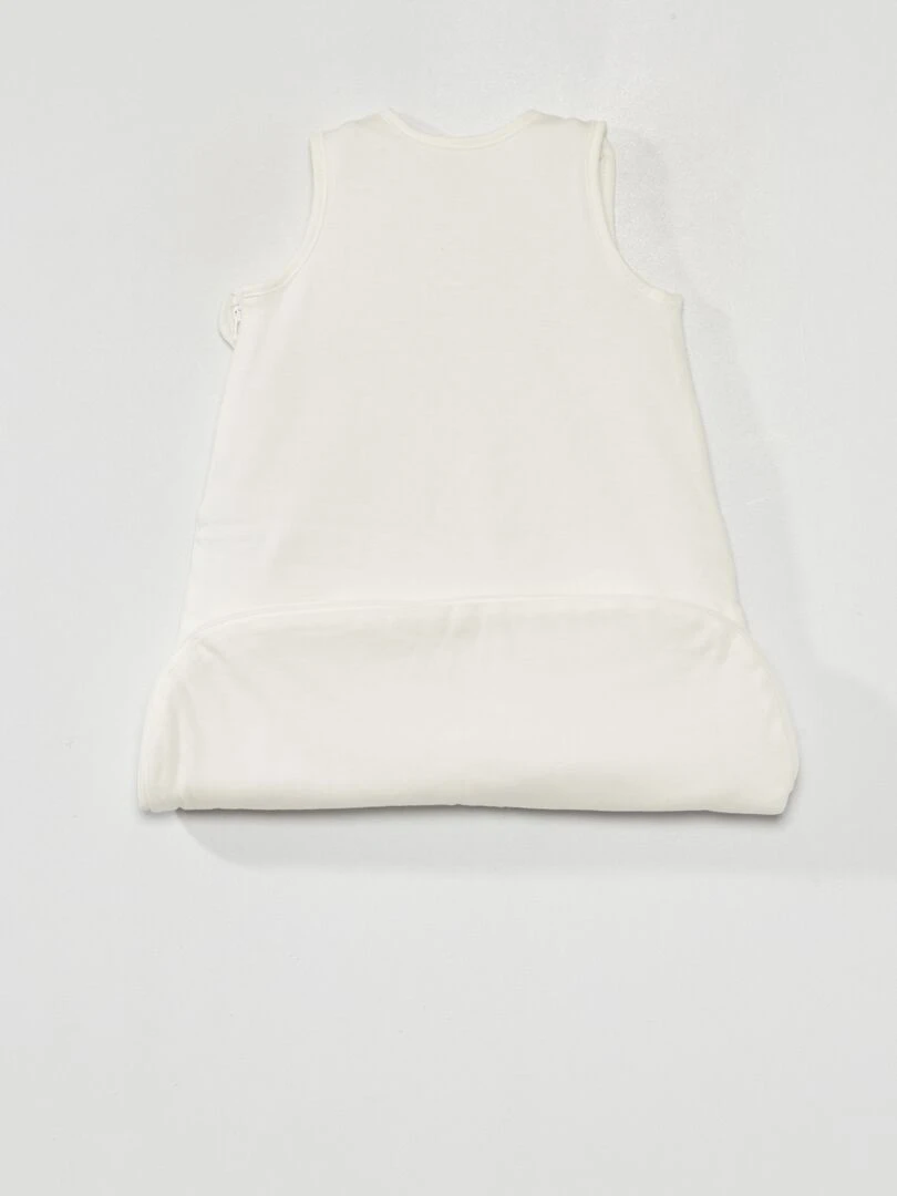 Gigoteuse ouatinée sans manches   Blanc