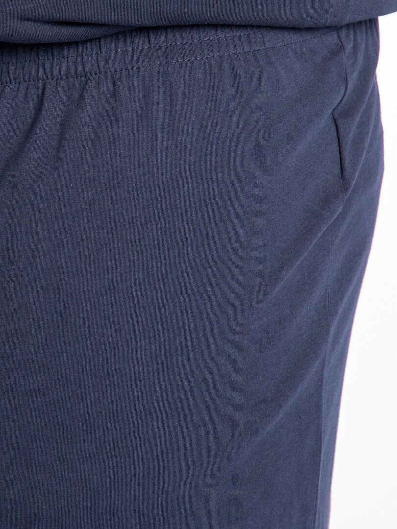 Ensemble pyjama court t shirt + short   2 pièces   Bleu