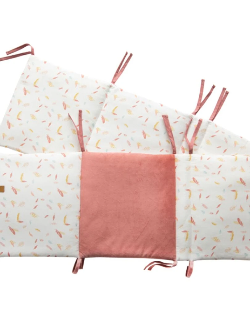 Tour de lit Happy (pour lits 60 x 120 cm et 70 x 140 cm) Rose