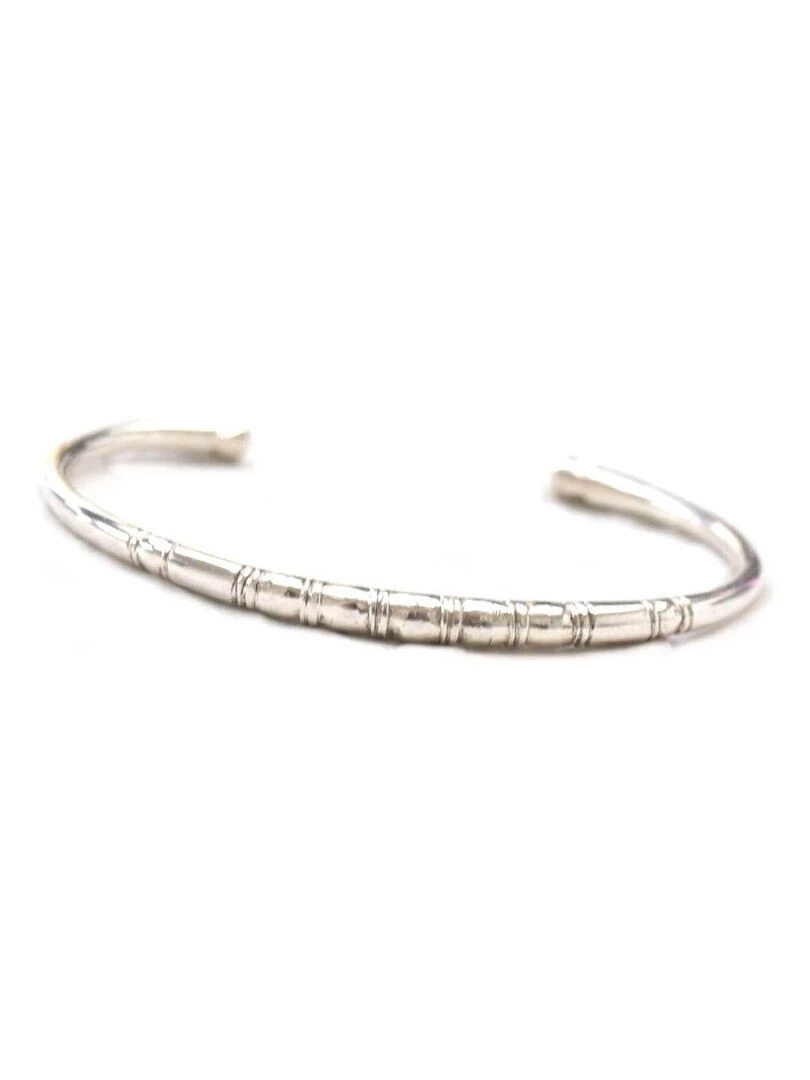 Bracelet rigide arrondi touareg argent  Bijoucolor   Argent
