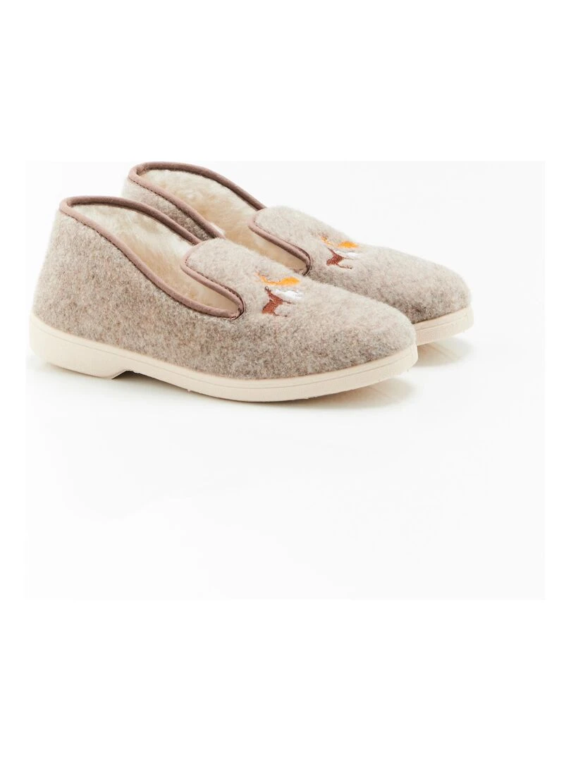 Charentaises Thermolactyl Damart Taupe