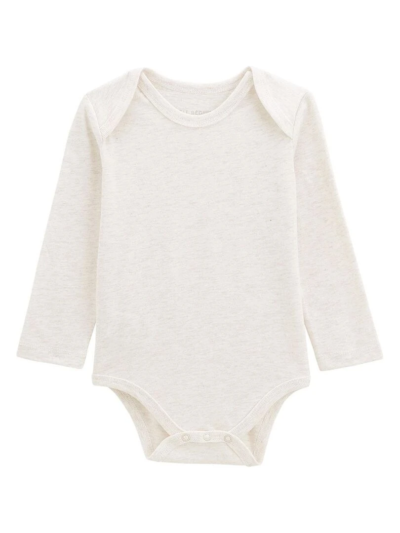 Lot de 3 bodies bébé manches longues   Rose