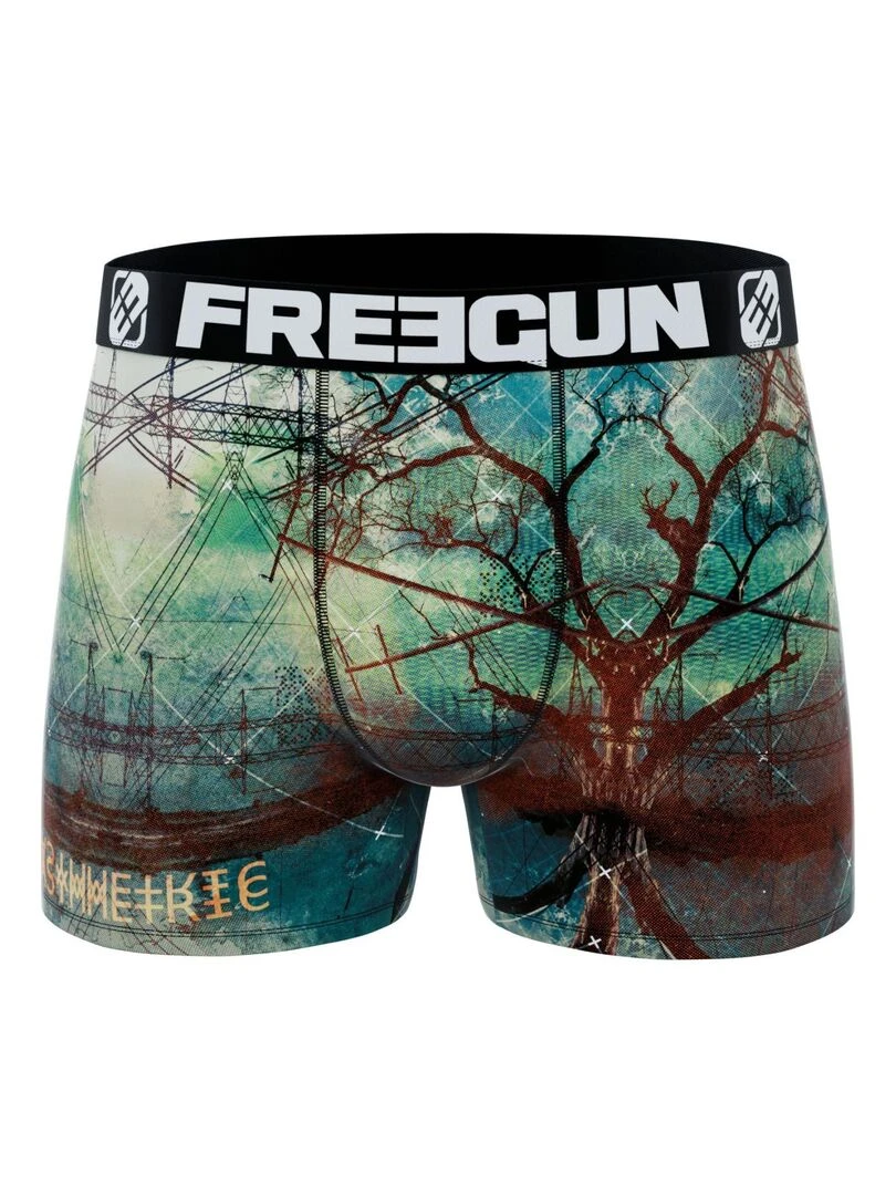 Lot de 4 boxers homme Landscape Freegun   Bleu